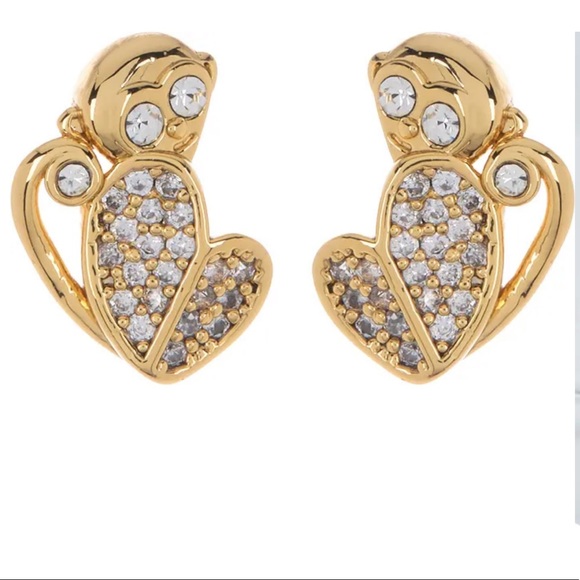 Kate Spade ♠️ Pave Monkey Stud Earrings